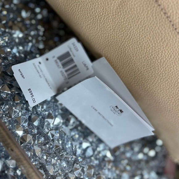 Coach 2014 Apricot whipstitch leather Prairie Satchel NWT - Picture 13 of 16